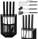 DanDiBo Kamingarnitur Kaminbesteck Schwarz Modern 5 Teilig Set 96616 Kaminset