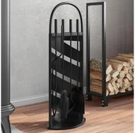 vidaXL Kamingarnitur, 5-tlg. Kaminwerkzeug-Set 23x15x66 cm Stahl