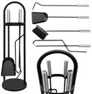 DanDiBo Kamingarnitur Kaminbesteck Modern Schwarz 5 Teilig Set 96573 Kaminset