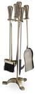 relaxdays Kamingarnitur 5-teiliges Kaminbesteck in Gold, (Set, 5-St)