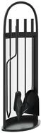 vidaXL Reinigungselement 5-teiliges Kaminbesteck-Set 23 x 15 x 66 cm Stahl