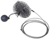 vidaXL Kamingarnitur, Kaminbesen Rund 20 cm Durchmesser