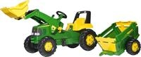 rolly toys&reg; Trettraktor rollyJunior John Deere mit Lader und Trailer, Made in...