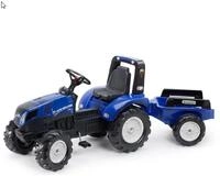 Falk Toys Trettraktor Falk F3090B New Holland Traktor mit Anh&auml;nger