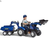 Falk Toys Trettraktor Falk F3090W New Holland Bagger mit Tiefl&ouml;ffel und