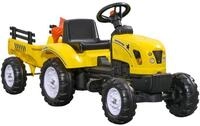 HOMCOM Rutscher Trettraktor mit Anh&auml;nger Tretauto f&uuml;r Kinder ab 3 Jahren...