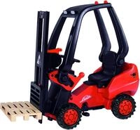 BIG Spielzeug-Gabelstapler Spielzeug Fahrzeug Gabelstapler Linde Forklift rot...