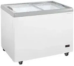 GastroHero Gefriertruhe Eiscreme Eistruhe 284 Liter LED Rollen Verkaufstruhe