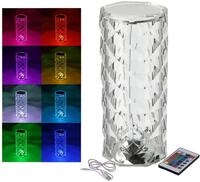 Spetebo LED Dekolicht LED Akku Touch Leuchte bunt &ndash; 21 cm &ndash; Deko Lampe,