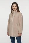 Fleecejacke CMP "WOMAN LONG JACKET", Damen, Gr. 34, beige (kaki), Fleece,