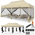 LuxusKollektion Faltpavillon Faltpavillon 3x6m Wasserdicht Khaki