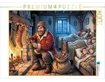 CALVENDO Puzzle CALVENDO Puzzle Claus entdeckt die ersten Weihnachtssocken, 2000