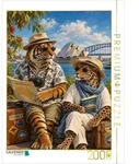 CALVENDO Puzzle CALVENDO Puzzle Tiger und Leopard unterwegs in Australien, 2000