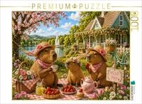 CALVENDO Puzzle CALVENDO Puzzle Fr&uuml;hlingspicknick am See, 1000 Teile...