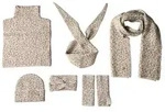 STREET ONE Strickschal, Jacquard Schal mit Leo-Muster beige|braun