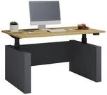 VCM Schreibtisch Arbeitszimmer Salia B. 138 x T. 80 x H. 73-122 cm, Stufenlos
