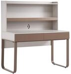 Beautysofa Schreibtisch BOREO B02 120 cm mit Aufsatz, Schubladen und Metallbein