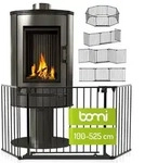 BOMI Ofenschutzgitter Kaminschutzgitter ohne Bohren, Milo 100-525 cm,...
