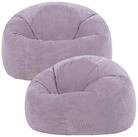 icon Sitzsack Erwachsene 2er Set Klassischer Sitzsack aus Cord &bdquo;Kingston&ldquo;,