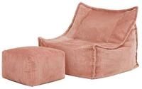 icon Sitzsack Sessel Kinder mit Hocker "Alto" (Spar-Set, 1 x Sitzsack, 1 x...