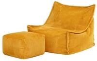 icon Sitzsack Sessel Kinder mit Hocker "Alto" (Spar-Set, 1 x Sitzsack, 1 x...