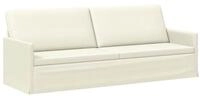 vidaXL Sofa 220 x 81 x 82 cm 3-Sitzer Sofa Creme 220x81x82 cm Cordstoff, 1 Teile