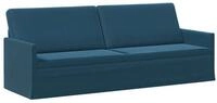 vidaXL Sofa 220 x 81 x 82 cm 3-Sitzer Sofa Blau 220x81x82 cm Samt V, 1 Teile
