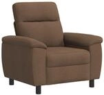 vidaXL Sessel 95 x 90 x 95 cm Sofa Braun 95x90x95 cm Stoff