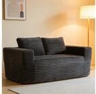 OKWISH Sofa Loungesofa, 2-Sitzer Bodensofa, Boneless Deep-Seat Sofa aus weichem