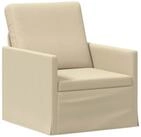 vidaXL Sofa 70 x 81 x 82 cm Sessel Creme 70x81x82 cm Stoff, 1 Teile