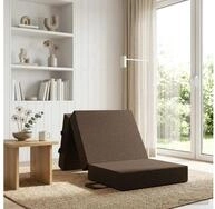 vidaXL Sofa vidaXL Klappsofa Bett 90 x 63 x 45 cm Taupe