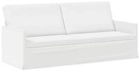 vidaXL Sofa 190 x 81 x 82 cm 3-Sitzer Sofa Wei&szlig; 190x81x82 cm Stoff, 1 Teile