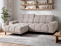 Beautysofa Ecksofa MARCO MINI mit elektrischer Sitztiefenverstellung, Hoher
