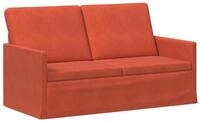 vidaXL Sofa 150 x 81 x 82 cm 2-Sitzer Sofa Rot-Orange 150x81x82 cm Cordstoff, 1...