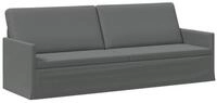vidaXL Sofa 220 x 81 x 82 cm 3-Sitzer Sofa Dunkelgrau 220x81x82 cm Stoff, 1...