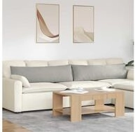 vidaXL Sitzkissen vidaXL Sofakissen 2 stk. Stoff Hellgrau 145 x 40 cm
