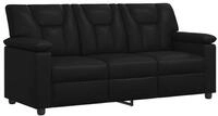 vidaXL Sofa 191 x 85 x 93 cm Sofa Schwarz Kunstleder 191x85x93 cm modern und...