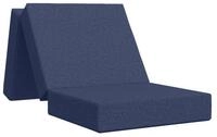 vidaXL Bett Klappsofa Bett 90 x 63 x 45 cm Blau (1-tlg)