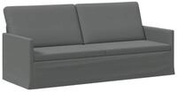 vidaXL Sofa 190 x 81 x 82 cm 3-Sitzer Sofa Dunkelgrau 190x81x82 cm Stoff, 1...