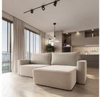 Masseno Ecksofa BELISE mit Schlaffunktion L-Form, Sofa mit Bettkasten