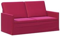 vidaXL Sofa 150 x 81 x 82 cm 2-Sitzer Sofa Weinrot 150x81x82 cm Samt V, 1 Teile