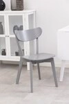 ACTONA GROUP Esszimmerstuhl (2er-Set) in Grau, Holz - 45x79,5x55cm (BxHxT)...