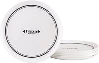 creaTable Pizzateller Italien Party Bistrot Weiss, (1 St)