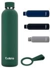 LuxusKollektion Thermoflasche Trinkflasche Edelstahl 1l Olivgr&uuml;n