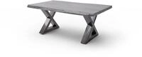 Robas Lund Couchtisch CARTAGENA, Akazie Grau, X-Gestell Antik gewischt,...
