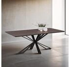 Homestyle4u Esstisch Esszimmertisch 200x100 K&uuml;chentisch Metall Industrial Kufen