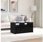 vidaXL Couchtisch vidaXL Couchtisch Schwarz Eichen-Optik 90 x 50 x 45 cm