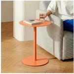 en.casa Beistelltisch, &raquo;Nast&auml;tten&laquo; Balkontisch aus Metall 50 x 40 cm Orange...