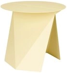 Zuiver Beistelltisch Beistelltisch Foldy Zuiver in Gelb mit Origami-Design aus...
