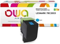 Owa Tonerpatrone OWA Toner kompatibel zu LEXMARK 78C20C0 cyan (1.400 S)